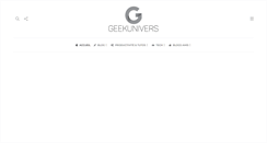 Desktop Screenshot of geekunivers.com